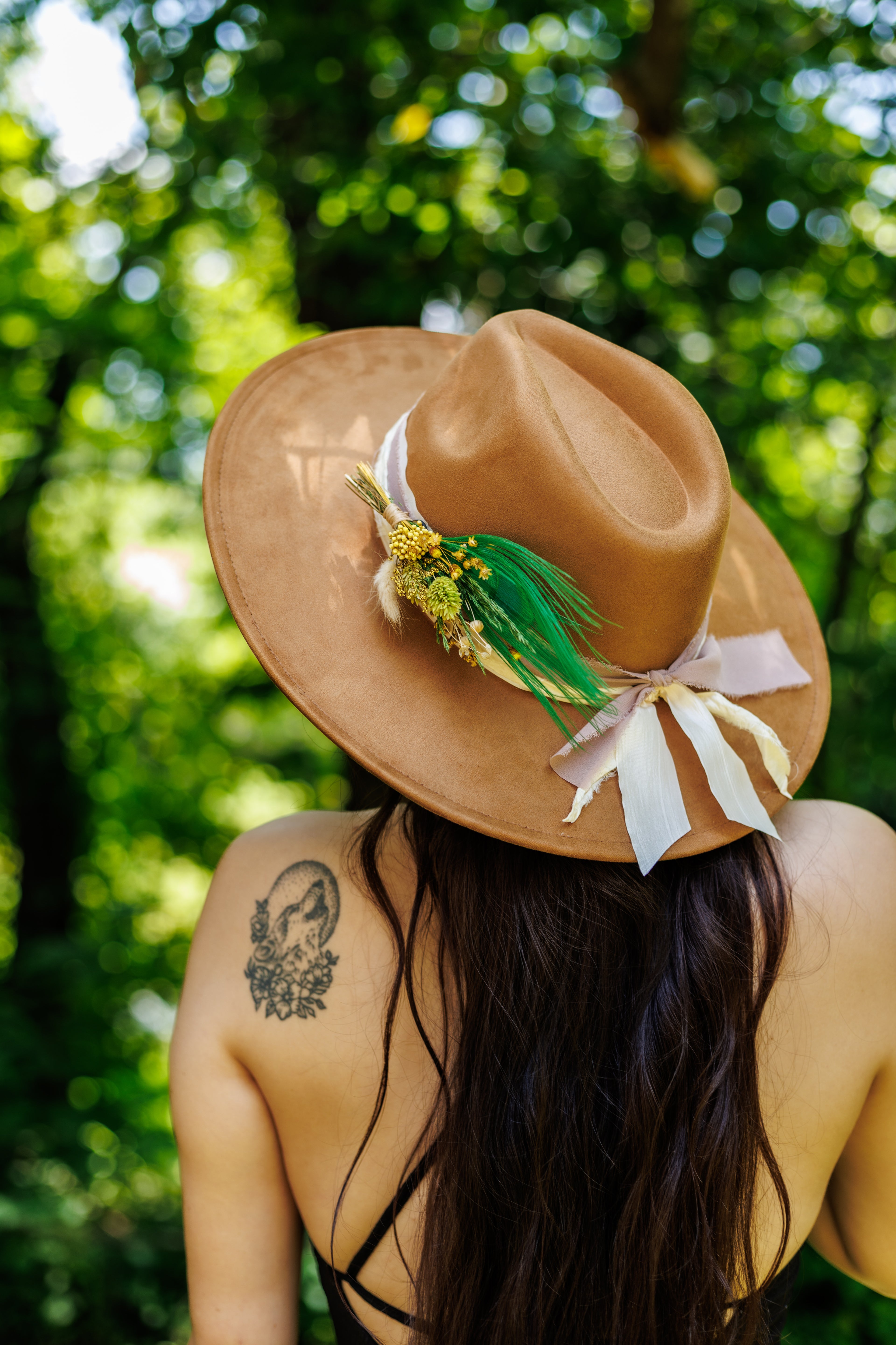 BrimBud Classic - Feather and Florals Hat Pin