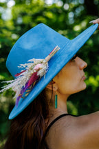 BrimBud Classic - Feather and Florals Hat Pin