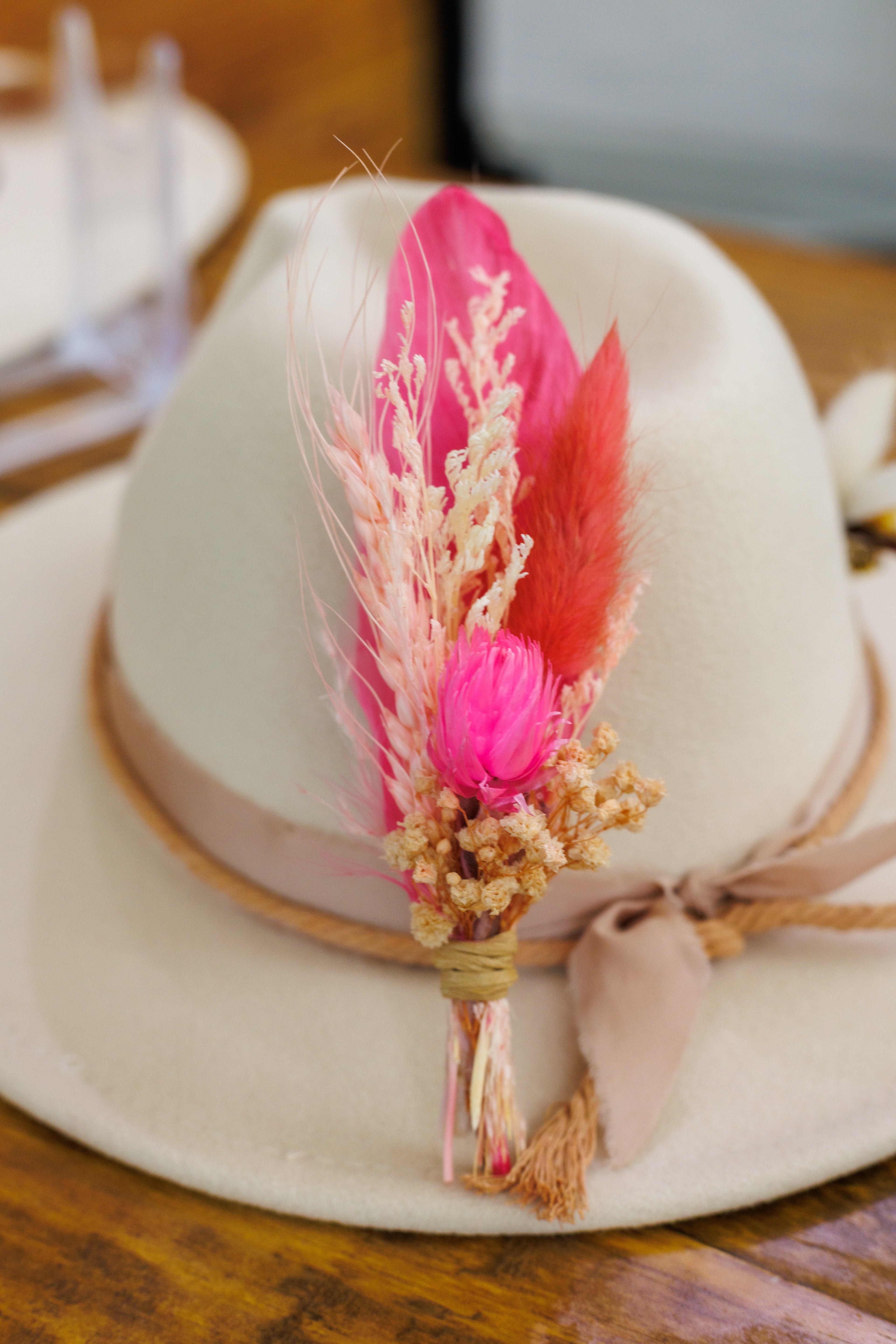 BrimBud Classic - Feather and Florals Hat Pin