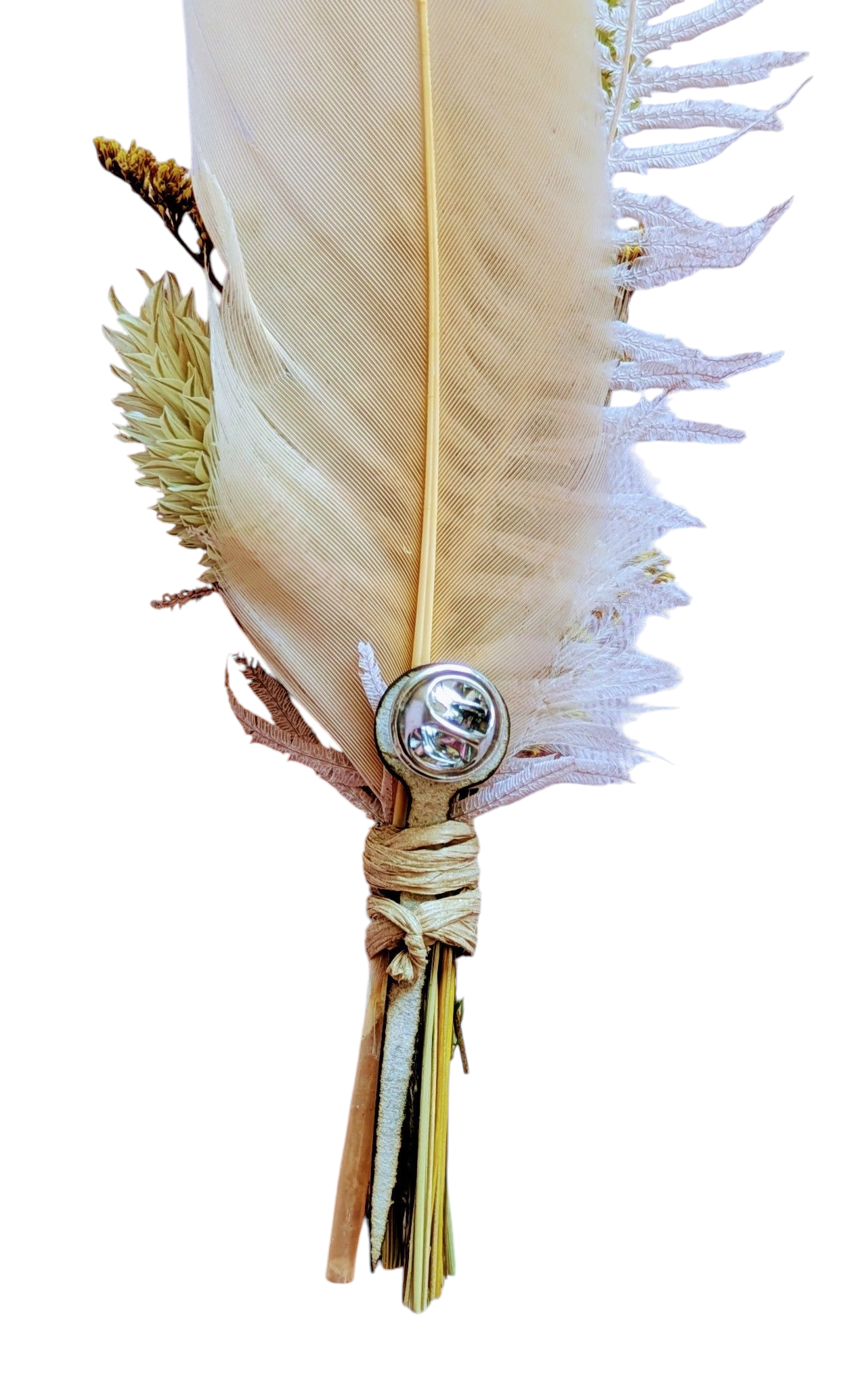 BrimBud Classic - Feather and Florals Hat Pin